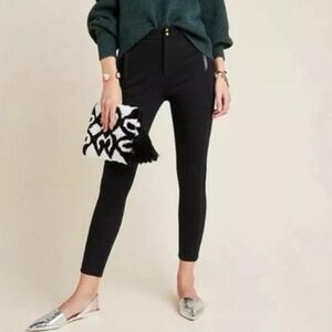 Anthropologie - THE ESSENTIALS SLIM PANT in Black. 
Size: 2